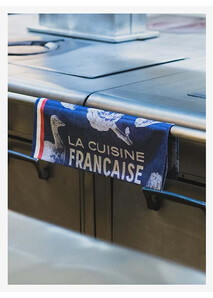 Torchon Bleu "La Cuisine Française" - Élysée x Le Jacquard Français