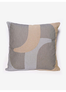 RF square cushion Beige Greige Gray - Élysée x Pinton
