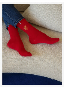 Red Élysée Socks - Élysée x Maison Broussaud
