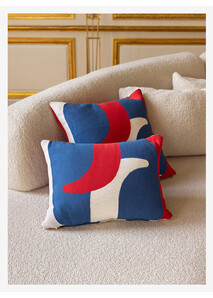 Rectangular cushion RF Blue White Red - Élysée x Pinton