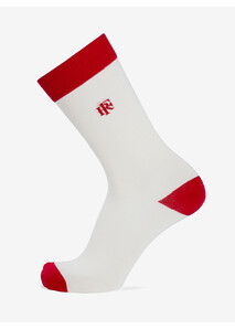 Chaussettes RF Ecru/Rouge - Élysée x Maison Broussaud