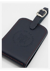 Blue leather address holder - Élysée x Larmorie