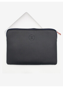 Pochette d'ordinateur en cuir bleu - Élysée x Larmorie