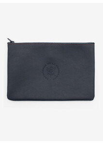 Pochette en cuir bleu - Élysée x Larmorie
