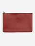 Red leather clutch - Élysée x Larmorie