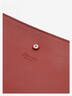 Red leather clutch - Élysée x Larmorie