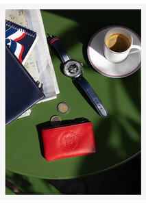 Red leather purse - Élysée x Larmorie