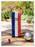 Tricolor carry case for Pétanque boules - Élysée x Maroquinor