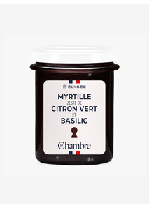 Confiture Myrtille Citron Vert Basilic - Élysée x La Chambre (200g)