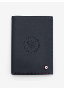 Large Format Blue Leather Wallet - Élysée x Larmorie