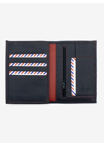 Large Format Blue Leather Wallet - Élysée x Larmorie