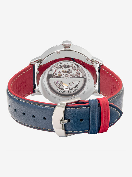Coffret Montre Homme Automatique et bracelet Nato tricolore - Pierre Lannier x Élysée - Présidence de la République