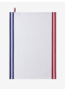 "Coco-Rico" White Hand Towel - Le Jacquard Français x Élysée