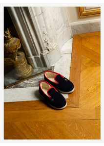 Embroidered RF Charentaises - Elysee x Chausse Mouton