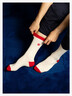 RF Socks Ecru/Red - Élysée x Maison Broussaud