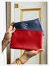 Red leather clutch - Élysée x Larmorie