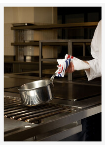 Essuie-mains "Coco-Rico" Blanc - Le Jacquard Français x Élysée