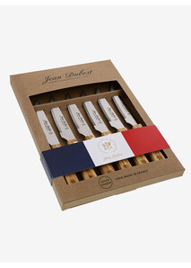 Set of 6 Grill Knives in Olive Wood - Élysée x Jean Dubost