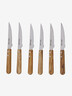 Set of 6 Grill Knives in Olive Wood - Élysée x Jean Dubost