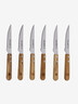Set of 6 Grill Knives in Olive Wood - Élysée x Jean Dubost