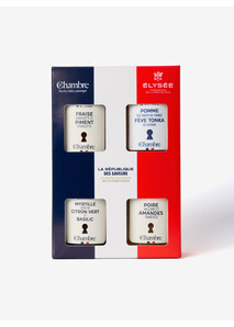 Coffret 4 Confitures "La République des Saveurs" - Élysée x La Chambre (4x100g.)