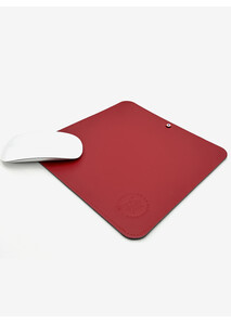 Tapis de souris en cuir rouge - Élysée x Larmorie