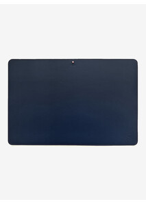 Blue leather desk pad – Élysée x Larmorie
