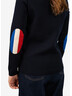 Brégançon Women’s Sweater – Tricolor Elbow Patches – Élysée x Saint James