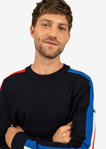 Pull Homme à manches raglan en laine - Élysée x Saint James