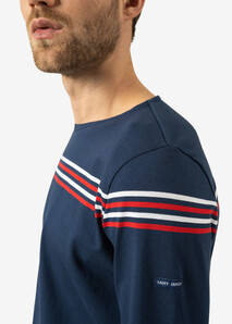 Navy Long-Sleeve Striped T-Shirt – Élysée x Saint James
