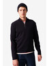 Men’s Navy Sweater with Elbow Patches – Élysée x Saint James