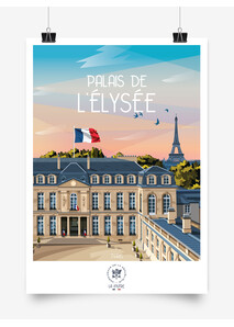 Affiche Palais de l'Élysée 42 x 59,4 cm - Élysée x La Loutre