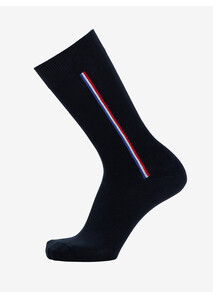Tricolour Trim Socks – Navy Blue – Élysée x Maison Broussaud