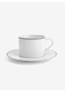 Tasse à thé et soucoupe en coffret - Élysée x Degrenne