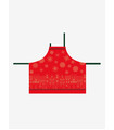 Red Children’s Apron “Christmas Village” – Élysée x Le Jacquard Français