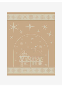 Torchon Or "Noël au Chalet" - Élysée x Le Jacquard Français