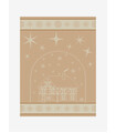 Gold Tea Towel “Christmas at the Chalet” – Élysée x Le Jacquard Français