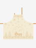 Beige Adult Apron “Christmas at the Chalet” – Élysée x Le Jacquard Français