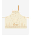 Beige Adult Apron “Christmas at the Chalet” – Élysée x Le Jacquard Français