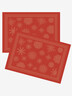 Set of 2 Red Placemats “Starry Sky” – Élysée x Le Jacquard Français