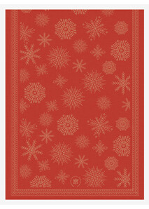 Chemin de Table Rouge "Ciel étoilé" - Élysée x Le Jacquard Français