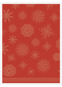Set of 2 Red “Starry Sky” Cotton Napkins 55 x 55 cm