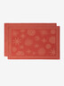 Set of 2 Red Placemats “Starry Sky” – Élysée x Le Jacquard Français