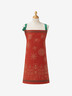 Red Children’s Apron “Christmas Village” – Élysée x Le Jacquard Français
