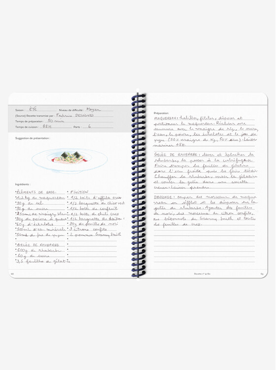 Le carnet de recettes du Palais de l'Élysée - Élysée x Papier Tigre