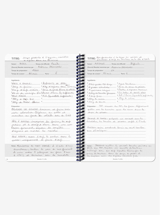 The Élysée Palace recipe notebook – Élysée x Papier Tigre