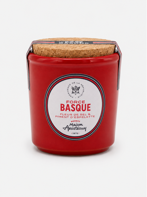 Force Basque - Fleur de Sel et Piment d'Espelette - 70g - Élysée x Maison Arostéguy