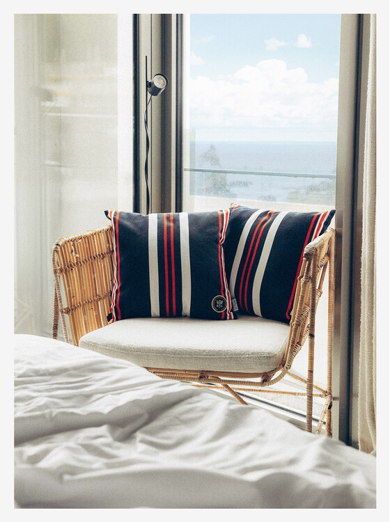 Square cushion 40 × 40 cm, cotton – Élysée x Artiga