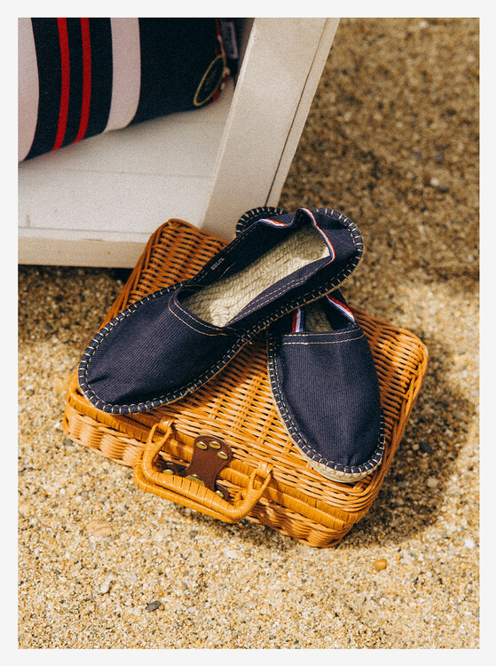R.F. Navy Blue Espadrilles – Élysée x Art of Soule