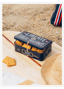 Box of Breton butter cookies with salted caramel bits - Élysée x La Trinitaine (280g)